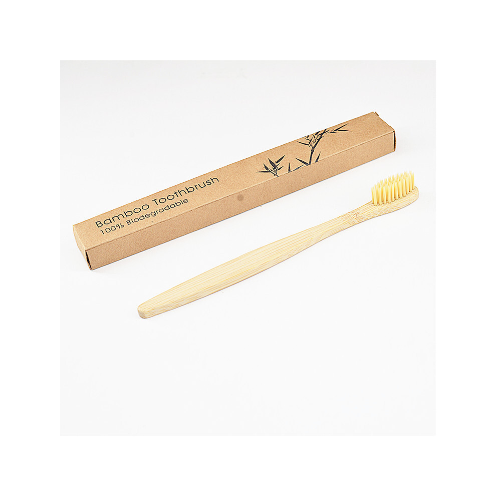 Biodegradable & Compostable Bamboo Toothbrush, Eco-Friendly Family Pack Toothbrushes, Charcoal Infused Bristles For Oral Hygiene, Bpa-Free Soft Bristl