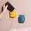 (Red)Storage Box Eco-friendly Punch Free Plastic Wall Mounted Storage Rack For Home 3