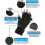 (Black) Finger Arthritis Compression Ice Glove for Pain Relief, Reusable Gel Cold Pack 4
