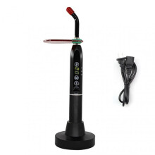 (US plug, Black) Dentals LED Curing Light Lamp Machine High Brightness Dentals Curing Lamp for Dentals Prosthesis