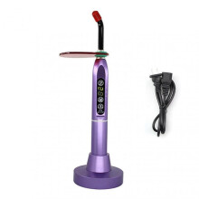 (US plug, Purple) Dentals LED Curing Light Lamp Machine High Brightness Dentals Curing Lamp for Dentals Prosthesis