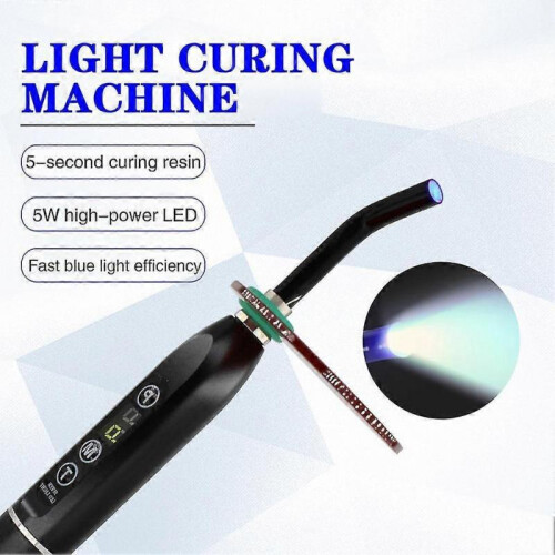(EU plug,Pink)Dentals LED Curing Light Lamp Machine High Brightness Dentals Curing Lamp for Dentals Prosthesis 1