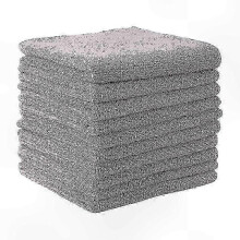 (20PC, gray) Premium Microfiber Cloths, 20-Pack, Durable and Absorbent for Kitchen, Car, Home Cleaning Tasks