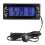Θερμόμετρο αυτοκινήτου LCD 12V με λειτουργία αναβολής συναγερμού, εμφανίζει 3