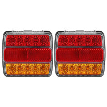Kit luci LED per rimorchio con supporto magnetico, spina a 7 pin, sistema a 5 fili, impermeabile IP68, indicatori di direzione, luci di stop e freno,