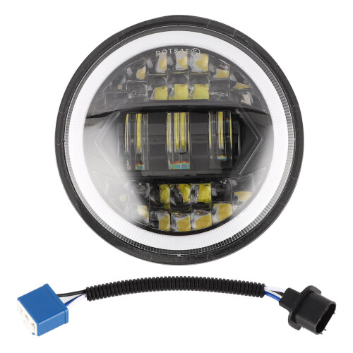 Farol de LED para Harley Davidson, conjunto de farol de motocicleta de 5,75 polegadas com tecnologia DRL, design à prova de choque e à prova