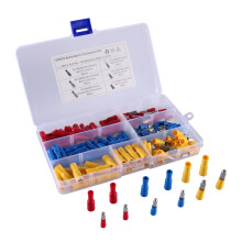 Crimpverbinder-Set, Schnellkupplungs-Ringkabelschuhe, Stoßverbinder, farbcodiert, niedriger Widerstand