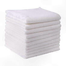 (5PC, white) Premium Microfiber Cloths, 20-Pack, Durable and Absorbent for Kitchen, Car, Home Cleaning Tasks