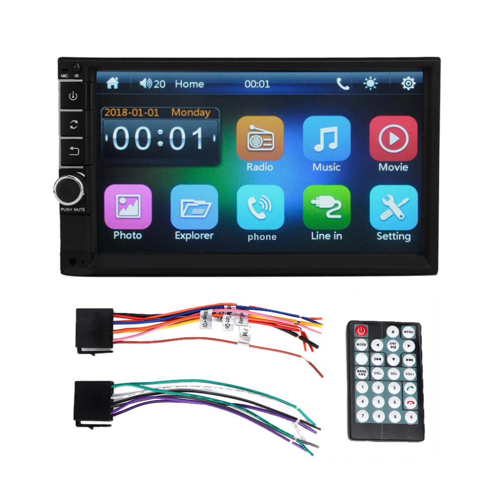 Double Din Radio Car Stereo Touchscreen Multimedia Player W/ Bluetooth Hands-Free Backup Camera Fm Radio Mirror Link Aux Input Mp5 Player Car Audio 9139052850521