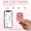 (pink) Fingertip Bluetooth Remote Control, Wireless Page Turner With Charging Case Compatible With Iphone Android Ipad Cell Phone 4