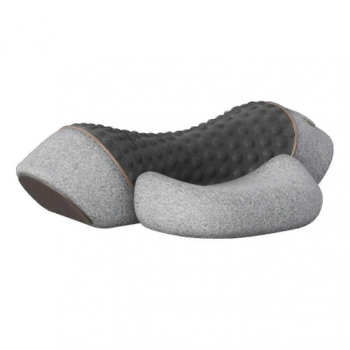 (Three function model, Space Gray) Callixe thera Pillow, Callixe Neck Pillow, Cervical massage traction Bed Back