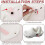 (46-47)For Crocs Replacement Insoles with Fluffy Fur Lining, Winter Clogs Short Plush Removable Liners with Lace Covers 3