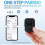(Black) Fingertip Bluetooth Remote Control, Wireless Page Turner With Charging Case Compatible With Iphone Android Ipad Cell Phone 4