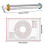 (With Red Mat)17' Adjustable Rolling Pin & Pastry Baking Mat Set, Stainless Steel Dough Roller with Guide & Scale Kitchen Baking Tool 5