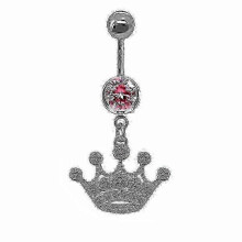(A4) 1 Pcs Belly Button Ring For Women Trendy Pink Butterfly Cute Cat Design Sexy Fashion Navel Rings Stainless Steel Piercing Jewelry-Good 25-26