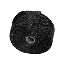 (50mm,Black)Motorcycle Exhaust Thermal Tape Wrap Muffler Thermal Tape Car Heat Insulation