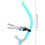 Swimming Snorkel for Lap Swimming  Training Push Strap  Cyan Blue 4