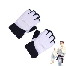 Taekwondo Hand Foot Guard, Magic Tape Gear for MMA Gym Training