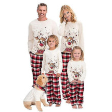 (4XL,Dad)Christmas Pajamas Set Men's Ladies And Children's Tw