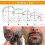 (Black)5 Sizes Goatee Shaving Template Beard Guide Shaper Beard Shaping & Styling Template For Men 4