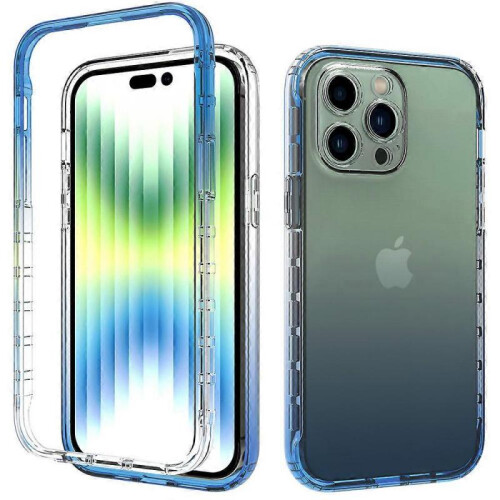 (iPhone 16 Plus)High-transparency gradient protective case for iPhone 16 Pro Max and Apple 13 Pro (2-in-1 shockproof case)