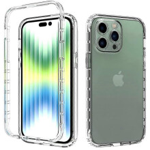 (iPod Touch 5/6/7)High-transparency gradient protective case for iPhone 16 Pro Max and Apple 13 Pro (2-in-1 shockproof case)