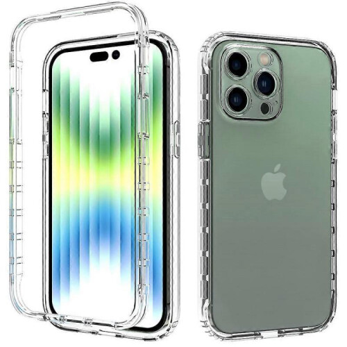 (iPod Touch 5/6/7)High-transparency gradient protective case for iPhone 16 Pro Max and Apple 13 Pro (2-in-1 shockproof case)