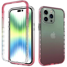(iPhone 15 Pro Max)High-transparency gradient protective case for iPhone 16 Pro Max and Apple 13 Pro (2-in-1 shockproof case)