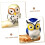 5 pieces owl chopstick holder ceramic 4