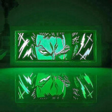 (B)One Piece Anime 3D Papercut Light Box Manga Shaodw Box Led Desk Night Lights