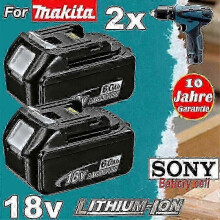 2 Pack for Makita 18v Battery 6.0 Ah Lxt Li-ion Bl1850b Bl1830b Bl1860b Cordless,