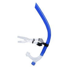 Swimming snorkel  Dry Top snorkel tube  Silicone mouthpiece, Training headband support, Diving equipment for women men scuba diving blue