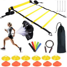 Agility training poles, adjustable soccer training, speed training equipment, foldable agility set