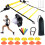 Agility training poles, adjustable soccer training, speed training equipment, foldable agility set 1