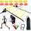 Agility training poles, adjustable soccer training, speed training equipment, foldable agility set 5