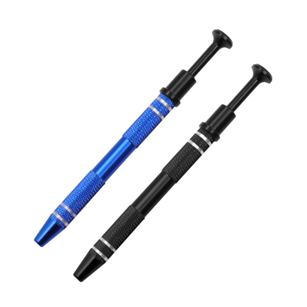 2 Pieces 4Jaw Gripping Tool Picker Pickles Chips Tools Tweezers Springassisted Extractor Holder For Electronic Components Chip Extractor 4 Prongs 9365049516990