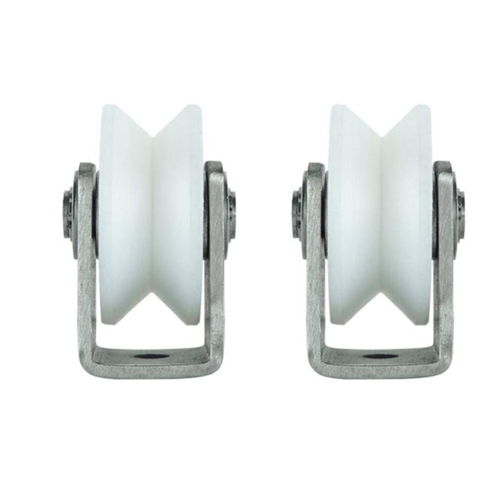 Ugroove Wheel, Casters, 2 Steering Wheels With Groove, 201 Stainless Steel Bearings 9365049517201