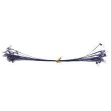50 pieces of highstrength leader wire, 15 cm/20 cm/25 cm, durable, stainless steel leader with swivels and hooks, 50 pieces