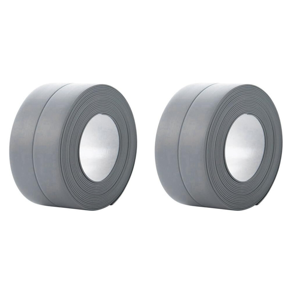 Sealant For Shower, Sink And Bathtub, Grey And Mildew Resistant Tape, For Bathroom And Kitchen, 3.2 M X 2.2 Cm 9426802016062