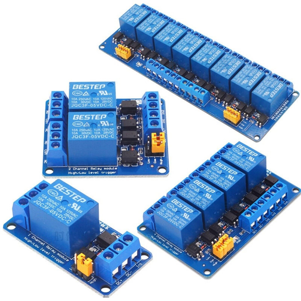 3V 3.3V 1/2/4/8 Channel Relay Module High And Low Level Trigger Dual Optocoupler Isolation 3.3V Relay Module (Size : 3.3V 8 Channel) 9412369535641