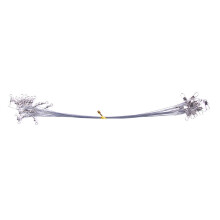 Robust steel wire trace with swivels and hooks, 15 cm/20 cm/25 cm, highstrength, 50 pieces
