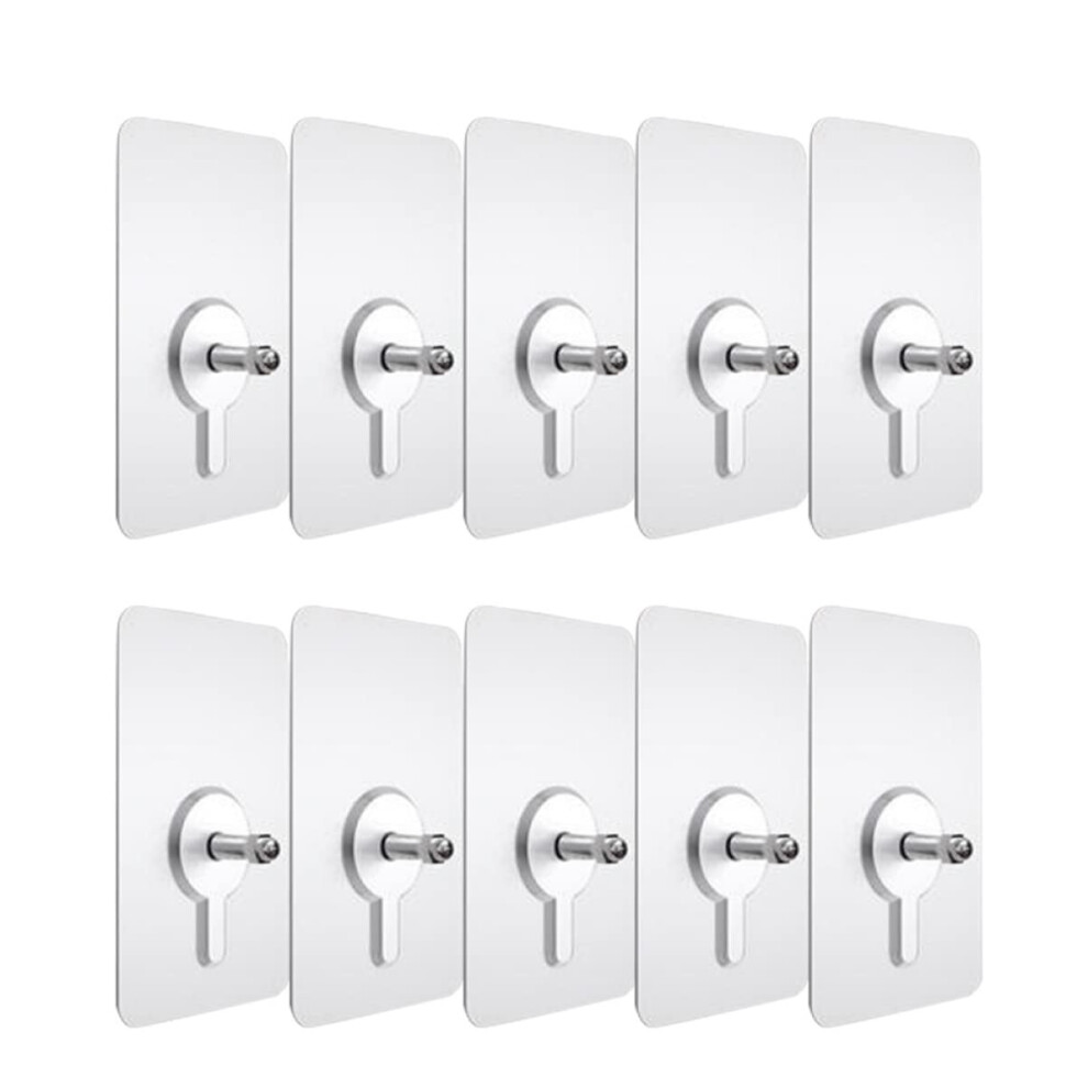 10 X Nonmarking Hooks, Screw Wall Hangers, Towel Hooks, Wire For Hanging Pictures, Wall Hooks 9412369535900