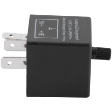 Elektronisches Blinkrelais mit einstellbarer Blinkgeschwindigkeit, 4 LED-Blinkerlampen, universell passend, Plug & Play, behebt Hyperblinken, breites