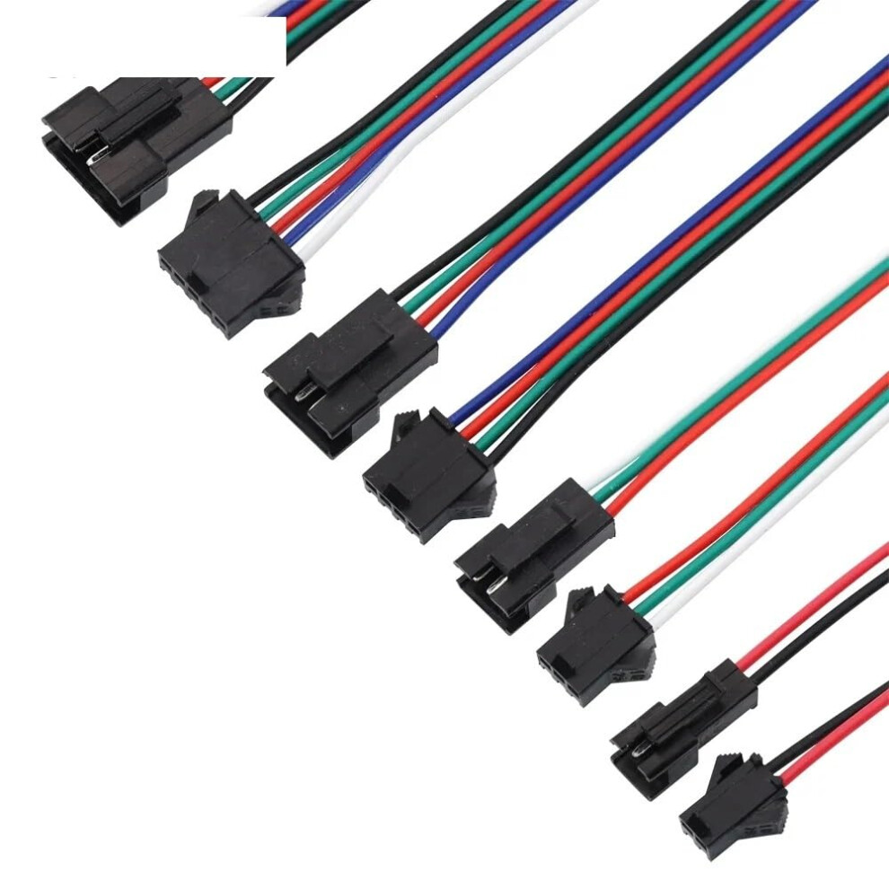 5Pairs Long Jst Sm 2P 3P 4P 5P Male To Female Wire Connector 10Cm/15Cm Sm 2.54Mm Led Connectors(Jst2.54mm Sm3pin,15Cm) 15Cm Jst2.54mm Sm3pin 9426802016680