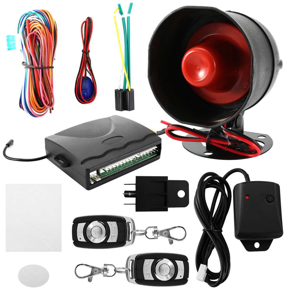 Security Antitheft Alarm Systems Car Alarm System W/ Remote Trunk Release & Microwave Sensor Shock Sensor Keyless Entry Universal Car Remote Central 9139052927162