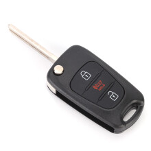 Carcasă de schimb pentru cheie auto pentru Kia Rio 2012-2014, carcasă telecomandă cu rabatabilă și acces fără cheie, capac exterior cu 3