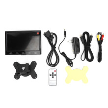 Mini écran TV multifonctionnel avec haut-parleur intégré, moniteur HD à angle de vision réglable, idéal pour les systèmes de sécurité et