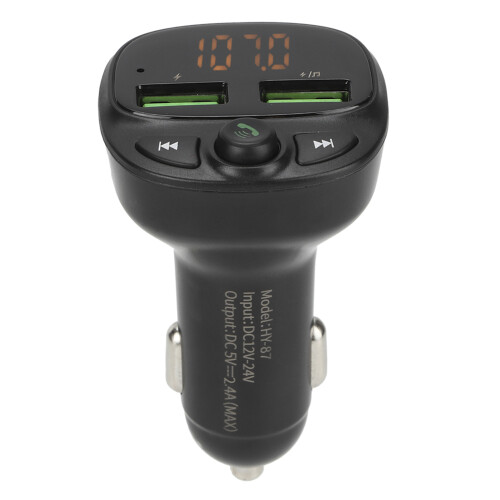 Προσαρμογέας Bluetooth αυτοκινήτου, Πομπός 4FM με Hi Fi Audio & Γρήγορη φόρτιση, Πολλαπλή 2