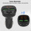Προσαρμογέας Bluetooth αυτοκινήτου, Πομπός 4FM με Hi Fi Audio & Γρήγορη φόρτιση, Πολλαπλή 8