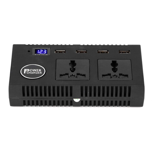 Αξεσουάρ αυτοκινήτου Μετατροπέας ρεύματος 12V σε 220V με δύο πρίζες AC Έξυπνη 2